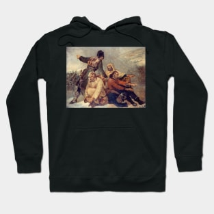 Quatre Soldats de l'armee en Deroute by Ary Scheffer Hoodie